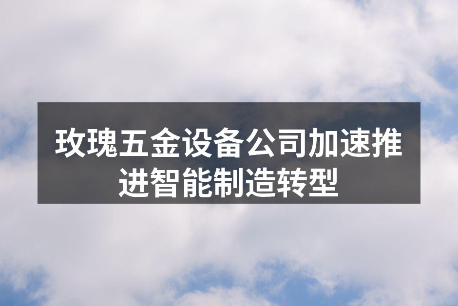 玫瑰五金的智能生产线
